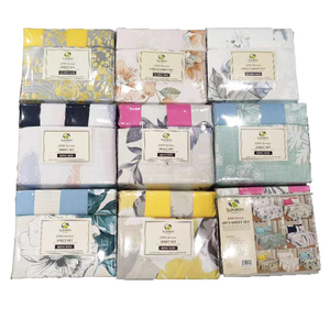 Set di lenzuola 6 pezzi di alta qualità Set di biancheria da <span class=keywords><strong>letto</strong></span> King Queen Size collezioni di lusso stampate - Product Image 1