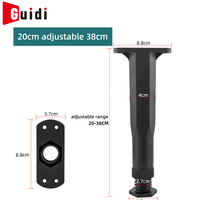 Pieds de meubles en plastique réglables, télescopiques, pour table, armoire, canapé, lit, pieds de support robustes, vente en gros d'usine, OEM personnalisé
