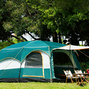 Hochwertiges Großraumzelt mit 13 Räumen, Vier-Jahreszeiten-Stahlstangen, Doppelschicht-Präzisionsnetz-Dach, PE-Boden 2000-3000mm - Product Image 1