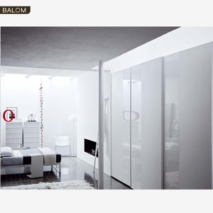 BALOM blanco moderno acrílico Color doble corredera construido-<span class=keywords><strong>en</strong></span> el <span class=keywords><strong>armario</strong></span> <span class=keywords><strong>de</strong></span> madera - Product Image 3