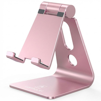 Support de téléphone portable universel haut de gamme Lamicall en métal, support de bureau réglable, socle de fixation, article en stock