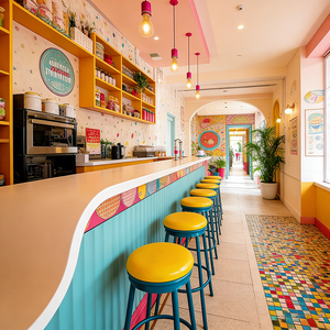 Scaffale espositivo a struttura verticale con linee d'arco, in stile rustico e accogliente, <span class=keywords><strong>per</strong></span> negozio di specialità - Product Image 4