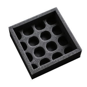 Bandeja de Espuma de Poliuretano <span class=keywords><strong>EPE</strong></span>/EVA Negra, Personalizada, con Corte a Troquel, Absorbente de Impactos, para Almacenamiento de Tubos de Ensayo, Material Protector, Embalaje de Espuma - Product Image 2