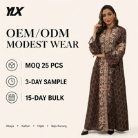 Robe de soirée Abaya pour femmes musulmanes de Dubaï, Robe de fête Eid ornée de diamants, Longue robe arabe Kaftan, Jalabiya marocaine, Robe modeste imprimée