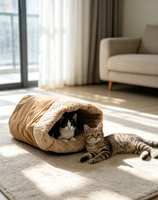 Lit pour animaux de compagnie de luxe pliable et détachable, motif animalier, extra petit à moyen, canapé-lit pour chat, confortable et luxueux
