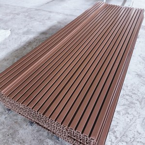 แผ่นผนังลายร่อง WPC PVC แผ่นผนังพลาสติกคอมโพสิต ประเภทผลิตภัณฑ์สำหรับฝ้าเพดานและพื้นระเบียง - Product Image 2