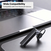 Remax Headset Bluetooth 5.4 Earpiece Nirkabel Ringan Earphone Satu Telinga Handsfree dengan Mikrofon untuk Kantor dan Mengemudi
