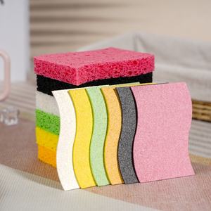 Éponge de nettoyage en pâte de bois composite double face de type S, épaisse et durable, en gros - Product Image 1