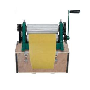 Obral sisir madu tekan sarang lebah Manual, mesin Roller lembaran lilin lebah Embosser <span class=keywords><strong>Foundation</strong></span> Embossing - Product Image 4