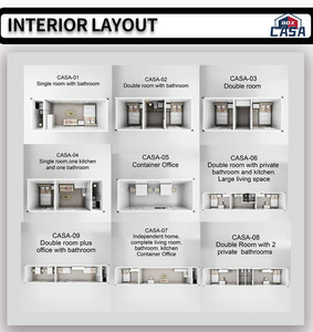 Casas modulares de contenedores desmontables para sitios de construcción móviles, Casas prefabricadas para trabajadores de oficina para contenedores de fábricas - Product Image 6