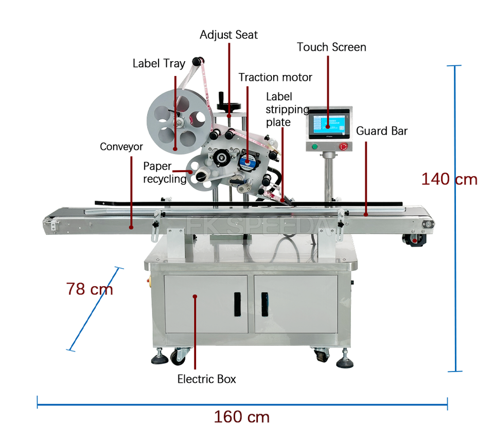 Automatic Bag Labeling Machine for Snacks Label Stick Machine on Box ...