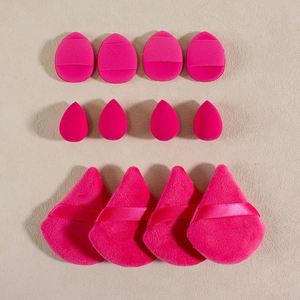 Ensemble de 12 houppettes unies en forme de pouce, éponges de maquillage hydrophiles sans latex pour le visage et les fards à joues - Product Image 4