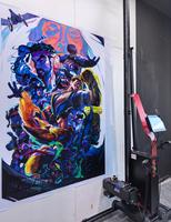 Imprimante Murale Friankor MK01 Portable 5D à Jet d'Encre, Machine d'Impression Murale Automatique Directe sur Mur pour Usage Domestique et Commercial Artistique