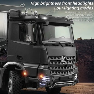 KABOLITE K5701 1/14 4x4 Heavy Duty <b>Remote</b> <b>Control</b> Dump RC Trialer <b>Truck</b> Construction Vehicle 4WD Alloy Metal LED Lights Sound - Product Image 3