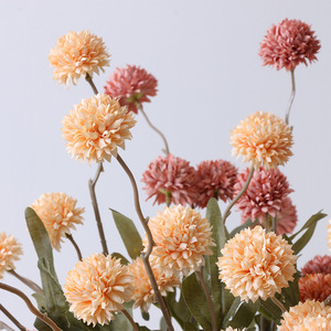 Mini Bouquet di Fiori Artificiali in Seta: Dente di Leone e Crisantemo a Sfera per Decorazioni di Laurea - Product Image 2