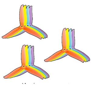 Heißer Verkauf: 2 Paar Hurricane 4937-3 <span class=keywords><strong>5</strong></span>-Zoll 3-Blatt FPV-Propeller – Hocheffizient, langlebig, absturzsicher für Renndrohnen-Teile - Product Image 1