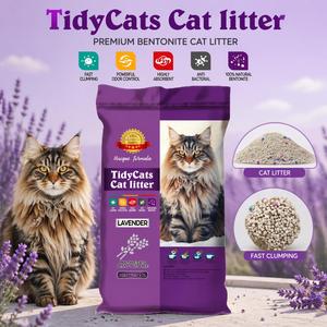 Litière pour chat en bentonite écologique Tidy, 20 kg en vrac, forte absorption, sans poussière, contrôle des odeurs, marque privée - Product Image 1