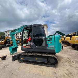 Usado Japão Original 7.5 Ton Kobelco SK75C Escavadeira SK120 130 135 140 200D 210 350-8 Escavadeira de Esteiras Hidráulica para Venda - Product Image 3