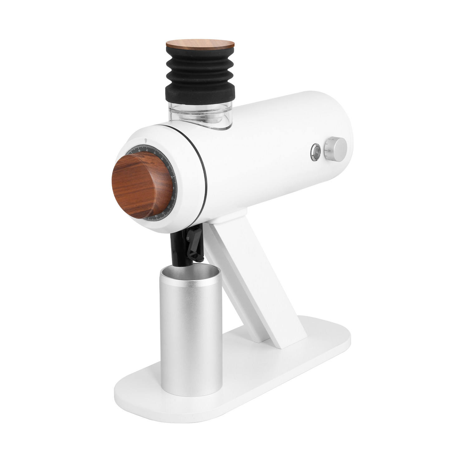 ฝาปิดทรงกลมลายวอลนัทสีขาว