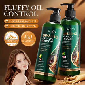 Champú en Gel SADOER con Ginseng y Colágeno, Control de Grasa, Suavizante, Nutritivo, Anticaspa, 500mL, Limpieza Suave, Brillo y Luminosidad Profunda - Product Image 1