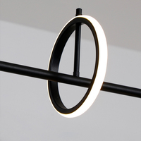 Vente en gros de lampes suspendues en tube de fer noir et or de style industriel nordique, luminaire suspendu moderne classique à LED pour table à manger, bar