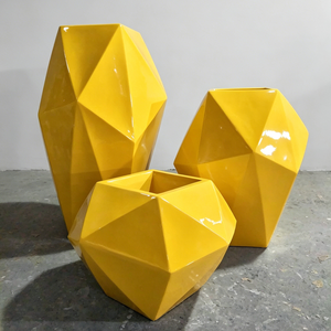 Macetas de Flores Geométricas Creativas de Hormigón, Jardinera de Estilo Industrial, Florero Moderno para Decoración de Oficina, Maceta para Plantas de Interior - Product Image 2