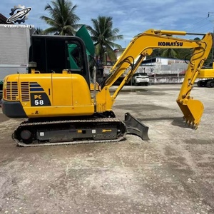 Used Komatsu58 MiniCrawler Excavator 5Ton 0.2m³<b>Bucket</b> Original Japan Brand <b>Small</b> Construction Excavator Low Hours Good Condition - Product Image 2