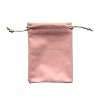 Pochette pour bijoux en microfibre, Logo personnalisé imprimé, housse de protection en velours et daim pour bijoux, sac de protection contre la poussière