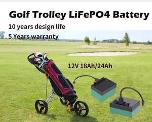 Center Power Long Cycle 18ah 20ah 24ah12v Lithium Golf Trolley Battery