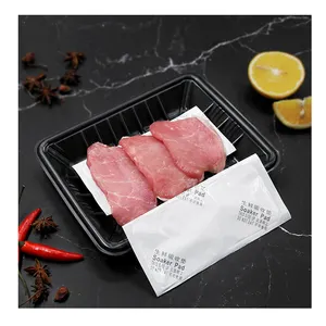 Super Absorbent Polymer Nonwoven Meat Cut Pad Disposable Soaker Paper Absorbent Tray Pad Absorbability Padded Meating
