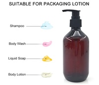 Bouteille vide de récipient de cosmétiques de pompe de shampooing lotion en plastique PET de 500ml personnalisée bouteille de savon liquide