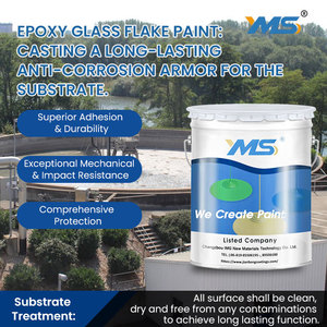 Estructura de acero a base de acrílico Resina epoxi Escamas de vidrio Recubrimiento líquido <span class=keywords><strong>anticorrosivo</strong></span> Aplicación de cepillo industrial Pintura <span class=keywords><strong>en</strong></span> aerosol - Product Image 2