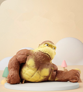 Juguete de Mono de Goma Elástica Antiestrés, Orangután Gigante Indestructible, Muñeco de Gorila Elástico, Juguete de Descompresión - Product Image 2