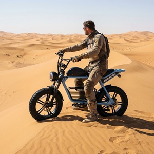 Vélo électrique tout-terrain étanche avec pneus larges antidérapants, vélo électrique de plage pour la conduite sur sable et les balades côtières - Product Image 6