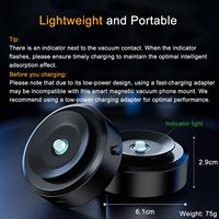 Support de téléphone automatique à ventouse électrique pour voiture et bureau, rotatif à 360°, en alliage d'aluminium magnétique, design portable