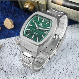 Reloj de Hombre San Martin SN0145 de 39.5mm, Estilo Tonneau, de Lujo, para Negocios, Automático, Mecánico, Resistente al Agua 10Bar, Luminoso BGW-X1 - Product Image 6