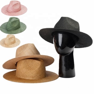 <span class=keywords><strong>2022</strong></span> Chine fabricant Vintage promotionnel été formel naturel paille <span class=keywords><strong>Panama</strong></span> chapeaux pour dames avec logo personnalisé pour hommes - Product Image 6