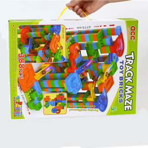 Trẻ Em Lắp Ráp 388Pcs Gạch Đồ Chơi Thiết Lập Đầu Giáo Dục DIY Theo Dõi Mê Cung ABS Nhựa Đá Cẩm Thạch Chạy Xây Dựng Khối Đồ Chơi Trẻ Em - Product Image 5