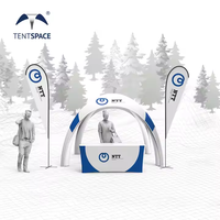 Tentspace chine tente gonflable résistant aux UV promu drapeau de salon commercial fait Oxford araignée modèle Gazebo tente médicale gonflable