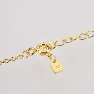 High Quality Elegant Yellow Gold Charm <b>Bracelet</b> with <b>Blue</b> <b>Sapphire</b> Stone for Women - Product Image 3
