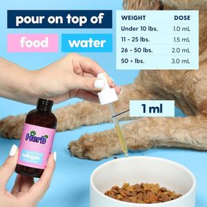 Suplemento de Colágeno en Gotas para Perros, Marca Privada ODM/OEM, Gotas de Colágeno para el Cuidado de la Piel y la Salud - Product Image 2