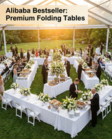 Table de banquet pliante en plastique blanc robuste de 6 pieds pour usage commercial, idéale pour les événements extérieurs, mariages, locations, hôpitaux et hôtels