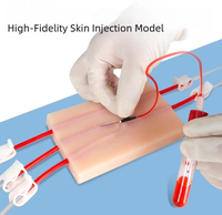 Modèle de coussin en silicone pour la formation à la ponction veineuse et à l'injection IV sur la peau humaine, ensemble de modèles pour la pratique de l'extraction de sang veineux