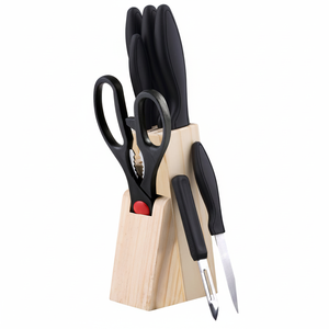 Juego de 8 Piezas (5 Cuchillos + Tijeras + Pelador + Bloque) de Acero Inoxidable Dresden. - Product Image 2