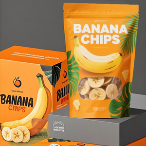 Emballage alimentaire personnalisé pour en-cas imprimés, <span class=keywords><strong>sac</strong></span> pour chips de banane, plastique biodégradable, feuille d'aluminium, sacs pour chips de plantain et de pommes de terre pour aliments - Product Image 1