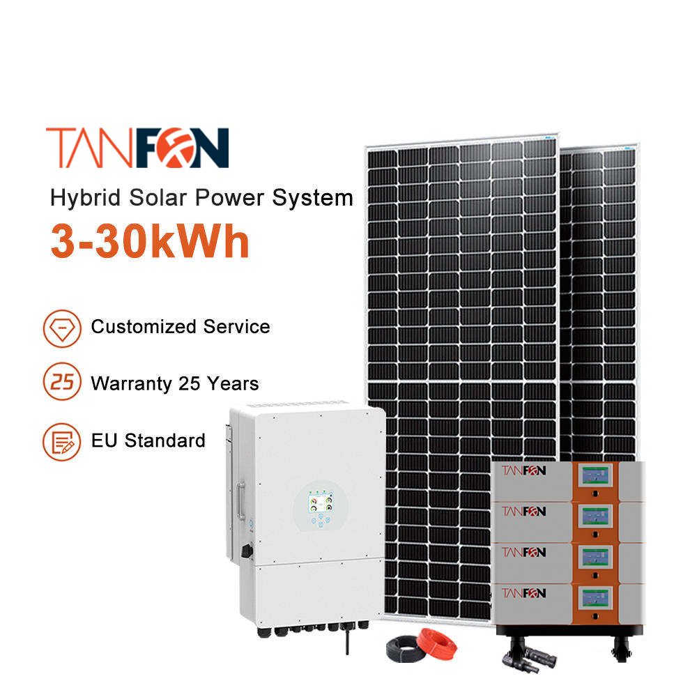 Большая ценность продукта Возобновляемая энергия AC 2KW Tanfon полная фотоэлектрическая солнечная система 2kva набор солнечных панелей
