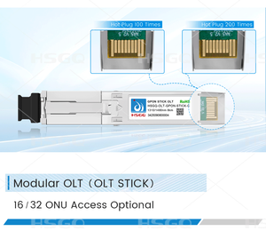 Vente chaude HSGQ Micro Single Port 1:32 Mini GPON OLT STICK incluant un convertisseur de média - Product Image 5