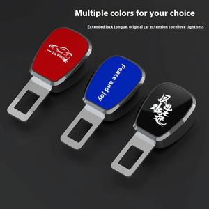Luxuriöser 2-Punkt-Sicherheitsgurt für Autos, ABS-Legierungseinsatz, galvanisierter Verlängerungsstift, fester Anschluss, Kartenschloss, Schnalle YFL - Product Image 2