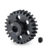 Gear Pinion M1 Berkualitas Tinggi 18T & 19T, Ring Gear & Sleeping Gear untuk Part Motor RC, Material Baja, Proses Hobbing