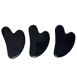 Tablero de piedra de Jade Guasha de alta calidad, herramienta de masaje de raspado Gua Sha facial personalizada - Product Image 1